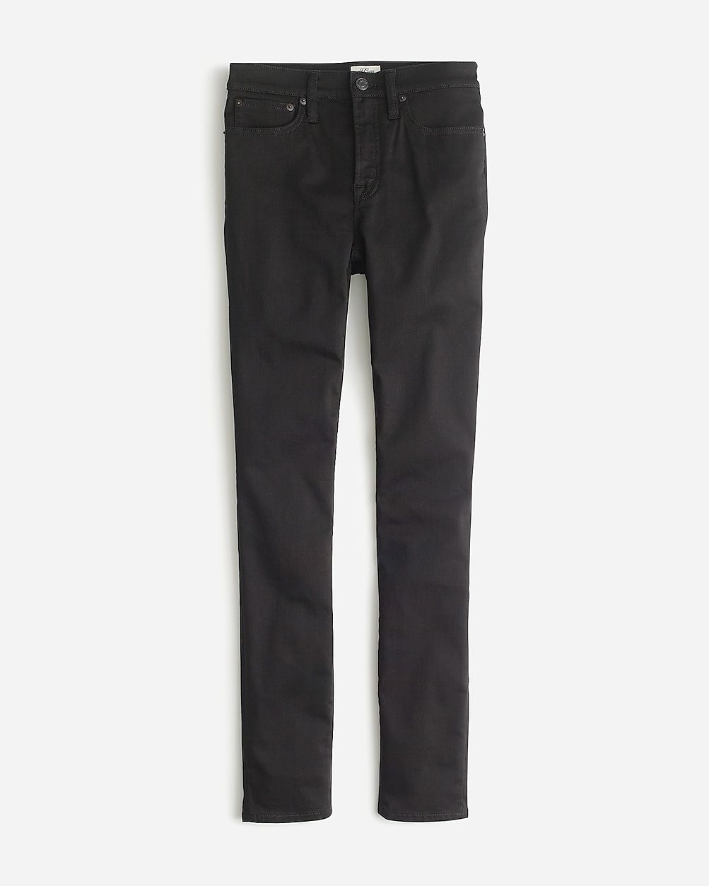 9" mid-rise stretchy toothpick jean in new black | J.Crew US