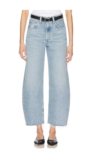 Low Curve Fray Jeans in Force | Revolve Clothing (Global)