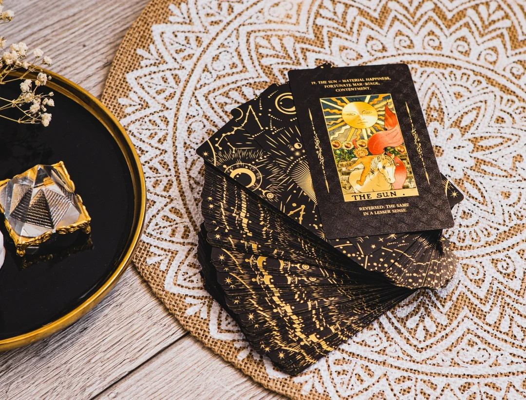 Tarot Cards With Keywords, Tarot Deck With Meanings, Women Tarot Deck, Tarot for Beginners With G... | Etsy (US)