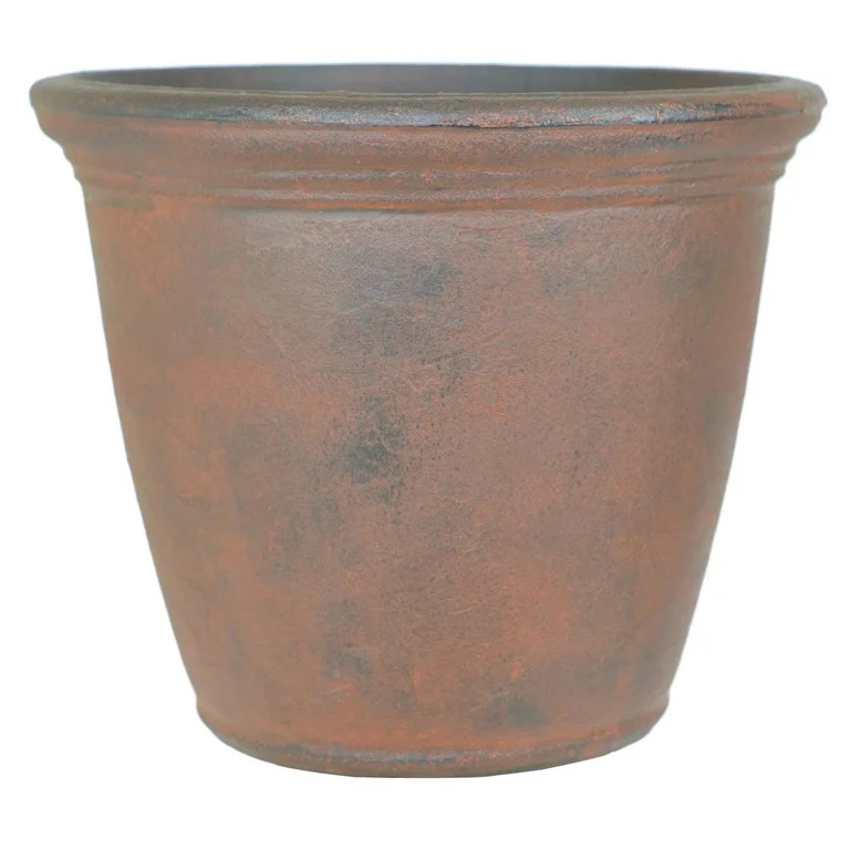 Better Homes & Gardens 16in Pixie Resin Planter, Rust | Walmart (US)
