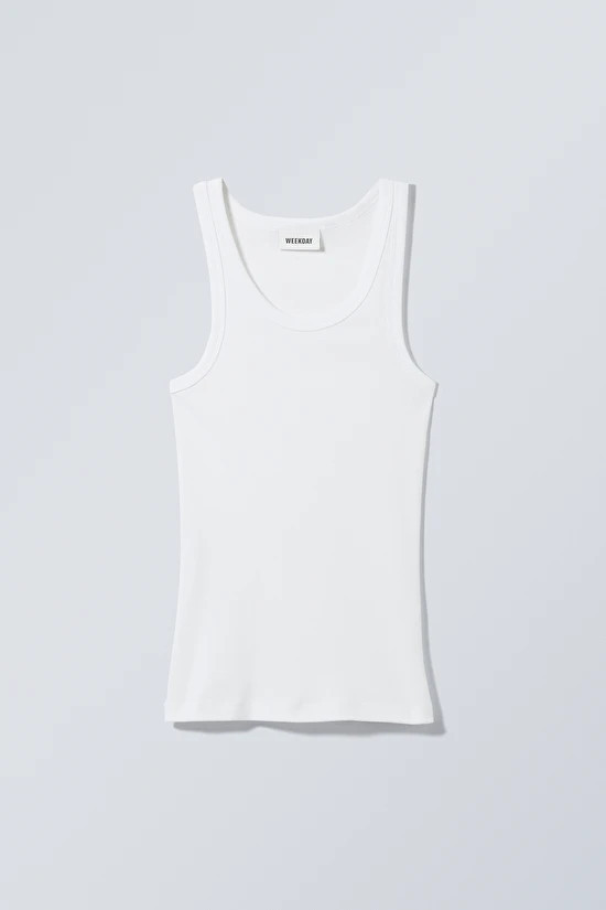 Enges, geripptes Trägertop | Weekday