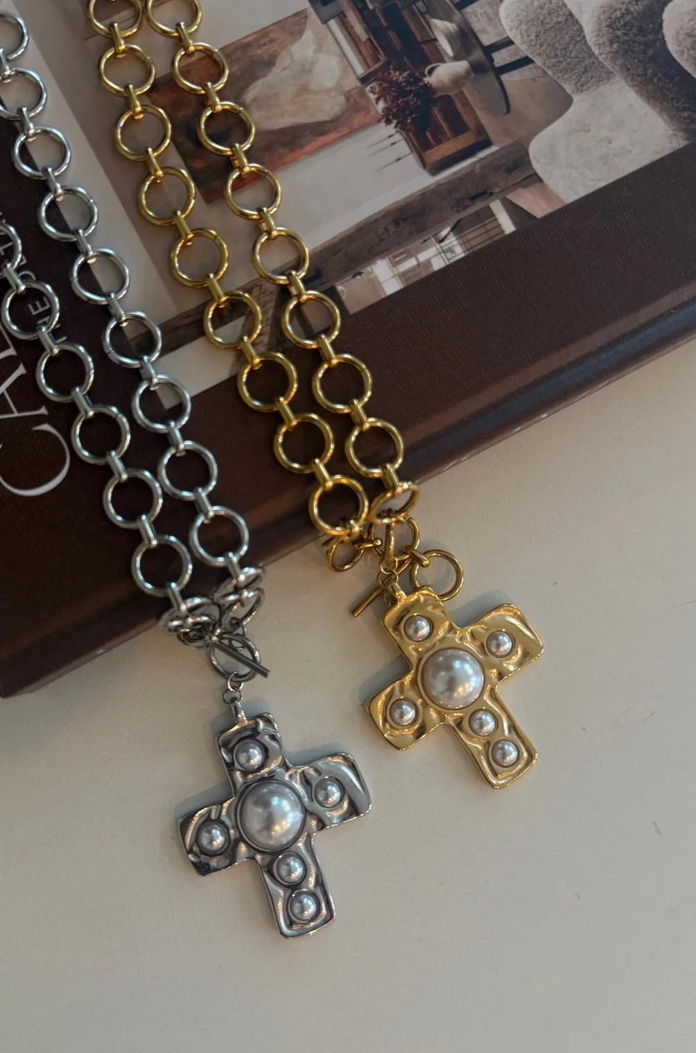 Chain Cross Necklace | Poppy & Pine