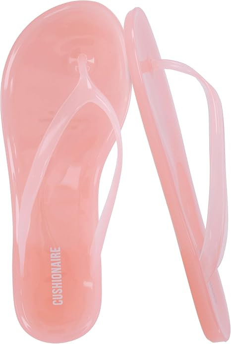 CUSHIONAIRE Splash Jelly Flip Flops for Women With Flexible Sole, Soft Footbed Summer Sandals for... | Amazon (US)