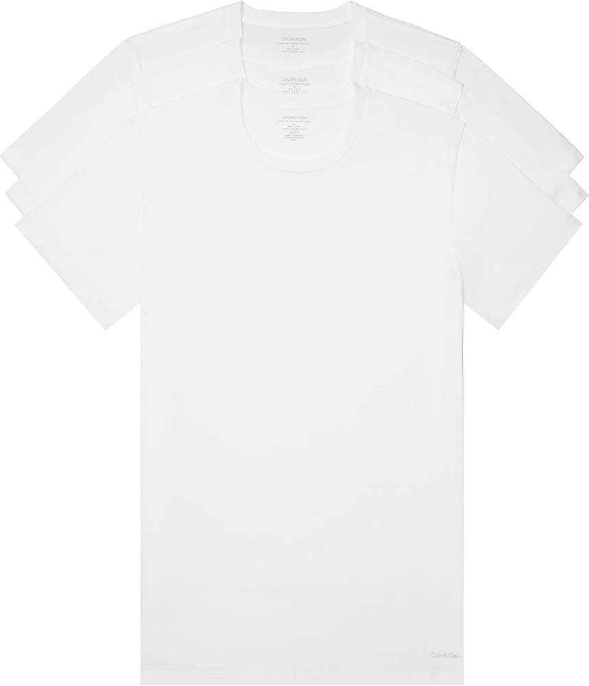 Calvin Klein Men's Cotton Classics 3-Pack Undershirts | Amazon (US)