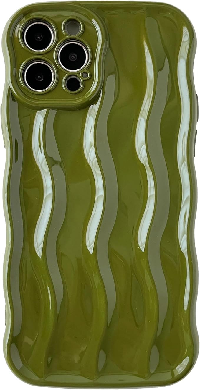 Caseative for iPhone 12 Pro Case,Water Ripple Pattern Curly Wave Frame Soft Compatible with iPhon... | Amazon (US)