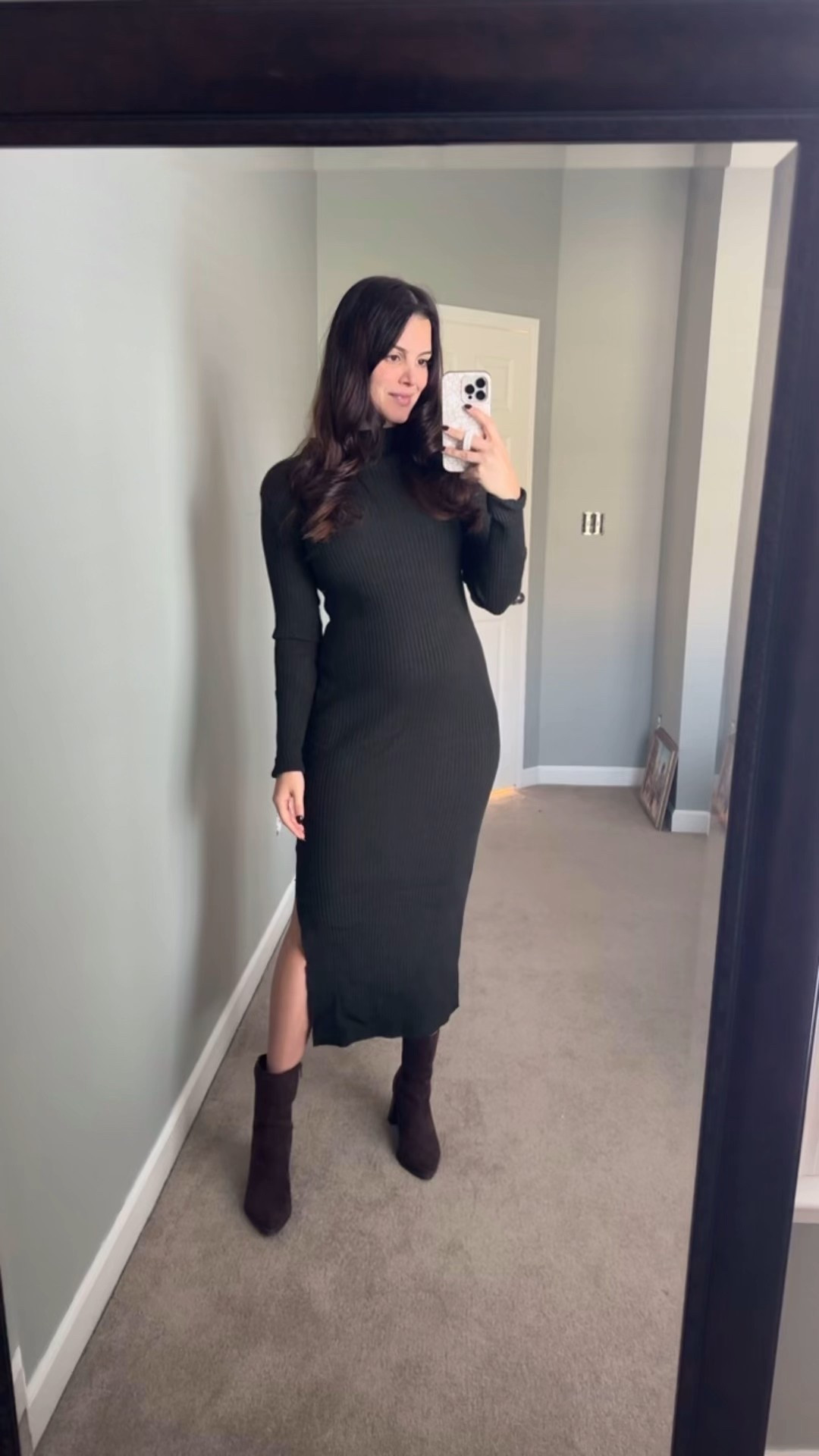Maternity Dress! This is perfect for a maternity work outfit or to wear out. I’m wearing a size Medium and it’s also available in burgundy.

#LTKmomlife #LTKWorkwear #LTKBump