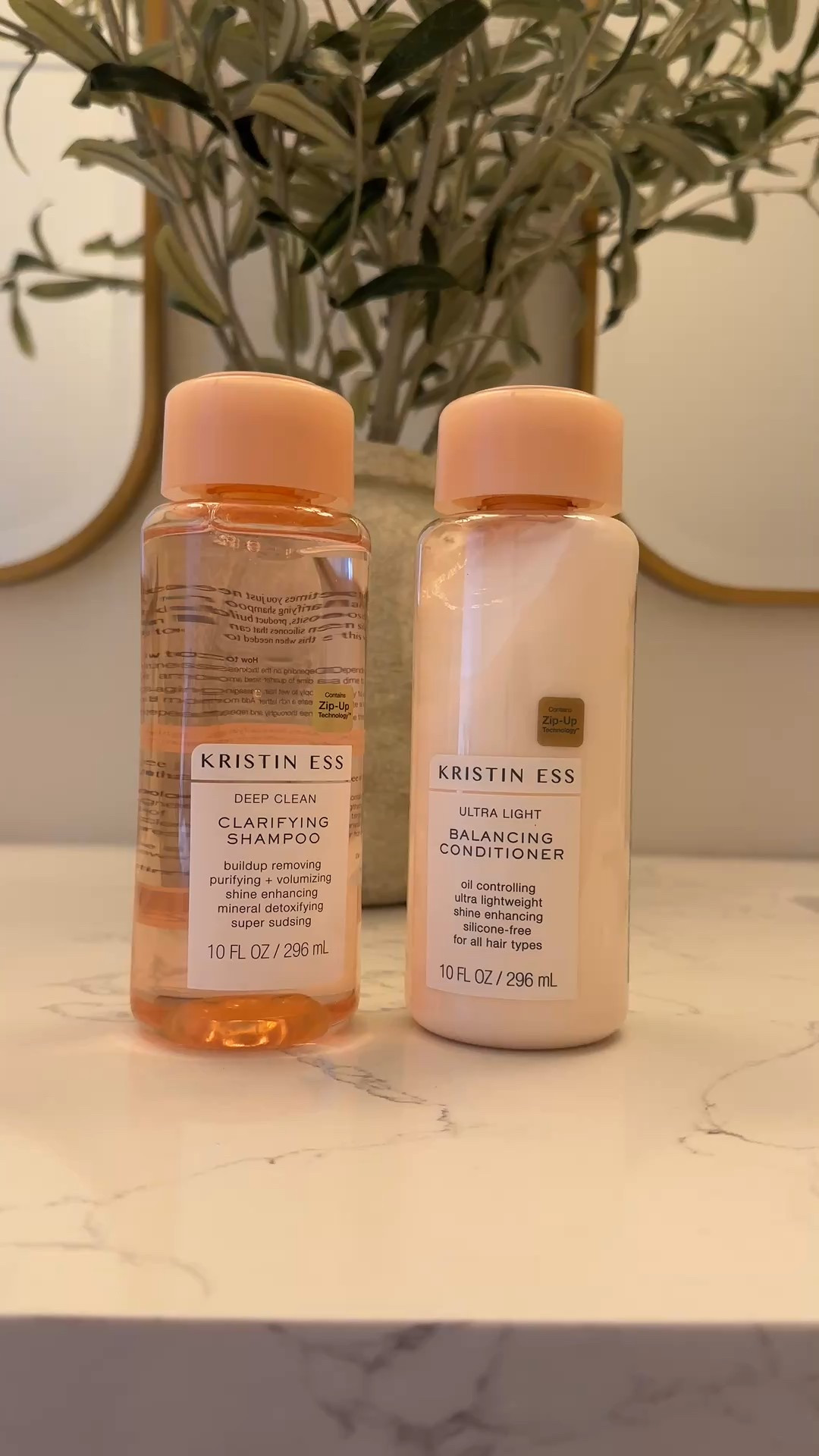Kristen Ess deep clean clarifying shampoo and ultra light balancing conditioner. These smell INCREDIBLE!! I just used them for the first time since I’m trying to find a new shampoo and conditioner and these made my hair feel so clean and light. The shampoo foams nicely also 

Shampoo and conditioner, affordable shampoo and conditioner, self care

#LTKBeauty #LTKselfcare #LTKmorningroutine