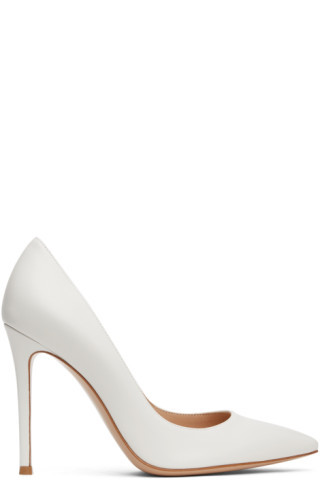 White Gianvito 105 Pumps | SSENSE