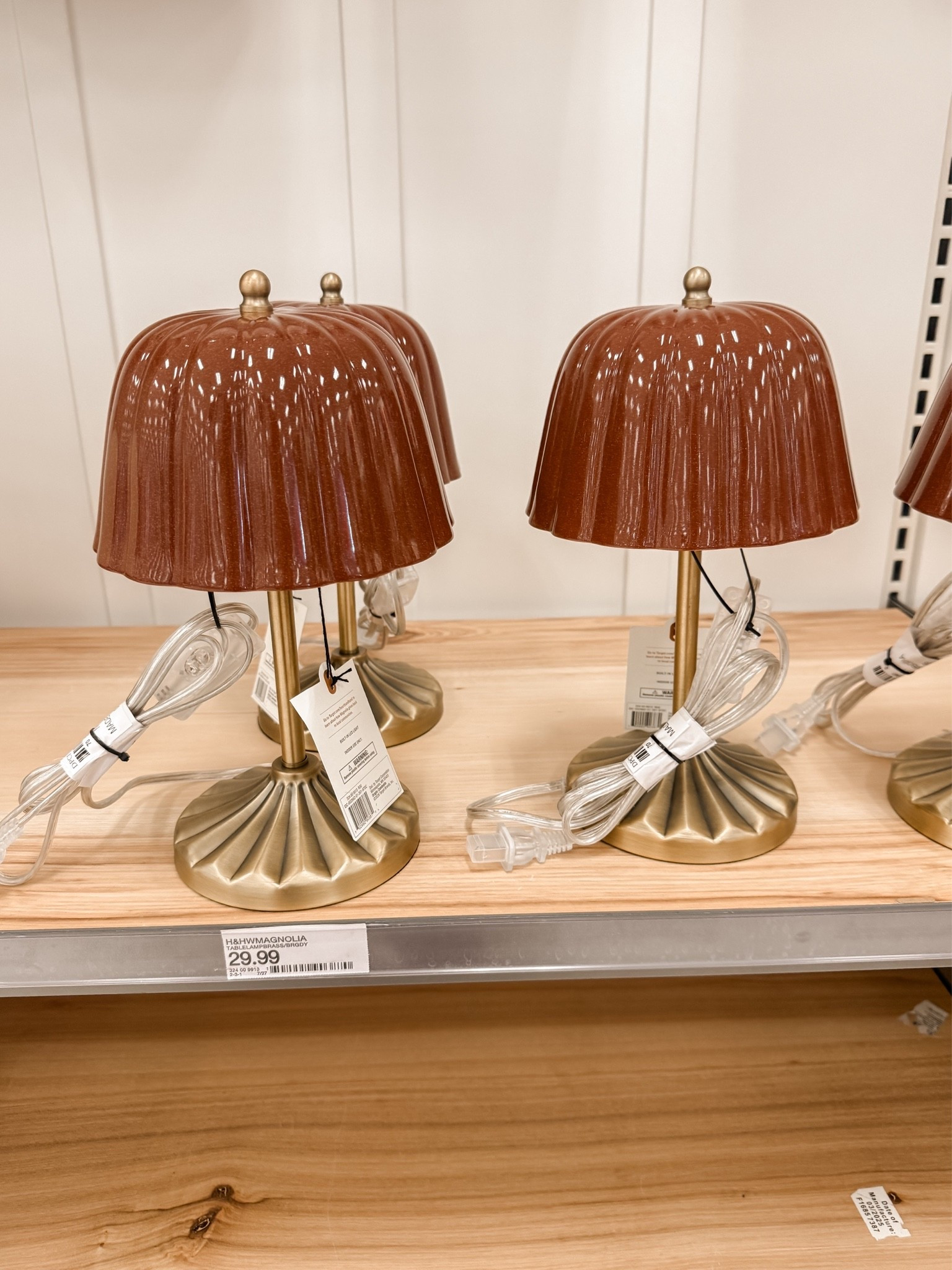Cutest little fall colored lamp from
 target.