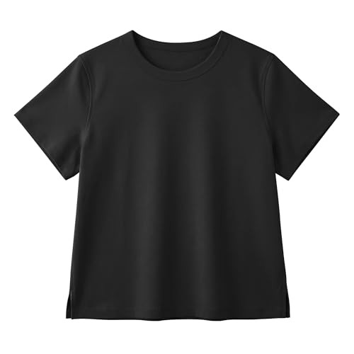 Stelle Women Cotton T Shirts Short Sleeve Basic Tees Casual Boxy Crop Tops | Amazon (US)