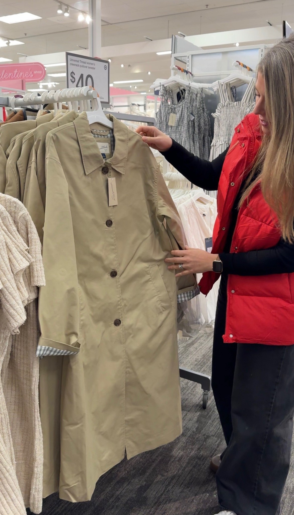 This spring trench coat is a good one! I love the gingham lining! 

#LTKSeasonal #LTKmomlife #LTKMidsize