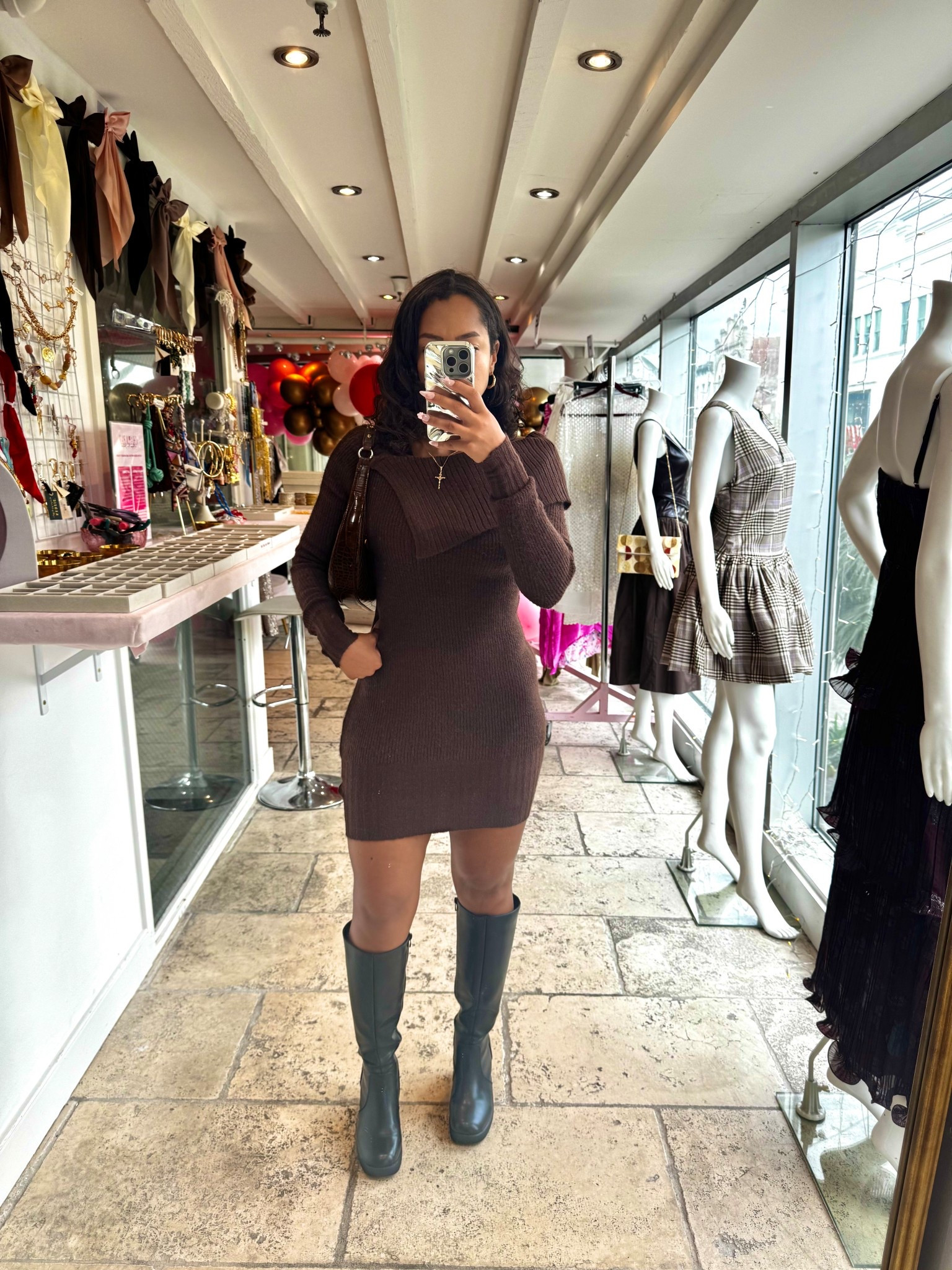 Knit brown dress 🤎🍫✨

#LTKGiftGuide #LTKPetite #LTKHoliday