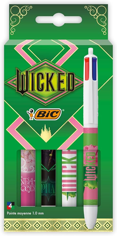 Bic Wicked 4 Colour Retractable Ballpoint Pen Pack of 4 | Amazon (US)