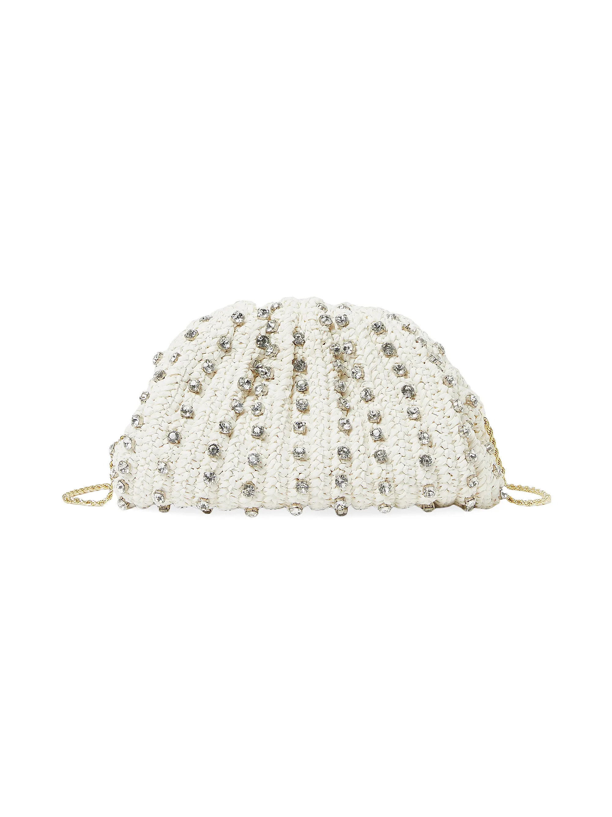 Bailey Crystal-Embellished Raffia Bag | Saks Fifth Avenue