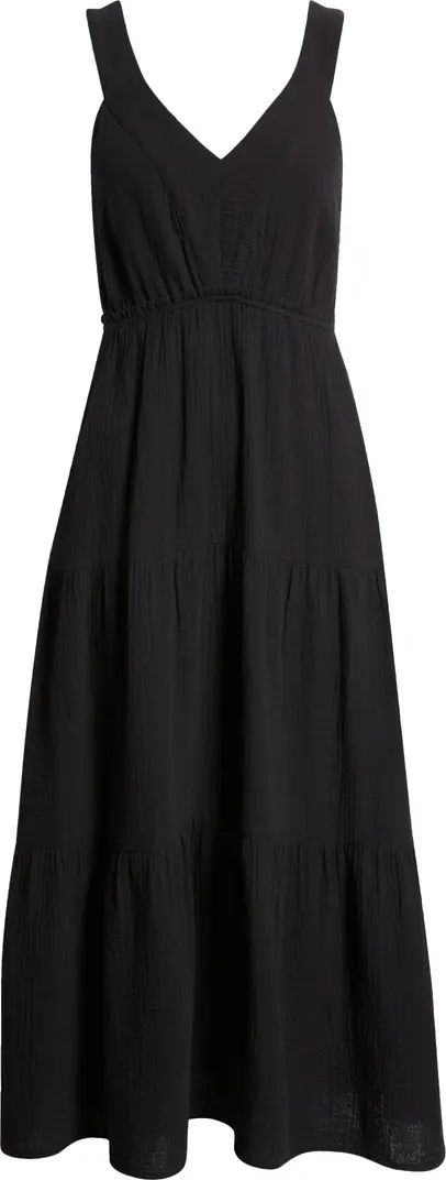 Amira Tiered Cotton Midi Dress | Nordstrom