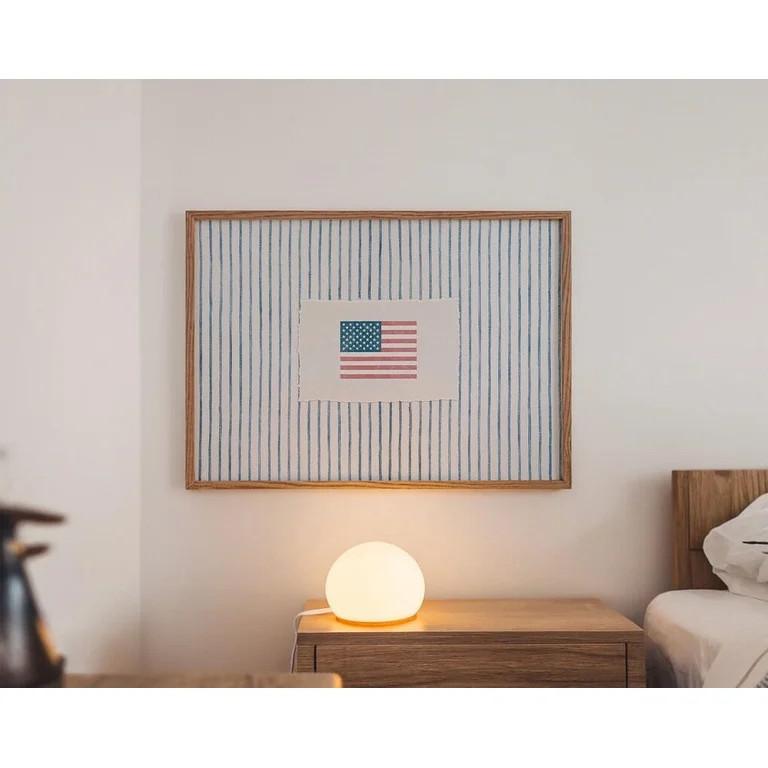 Vintage Stripes American Flag Coastal Retro Western Wall Art , Poster Print Only | Walmart (US)
