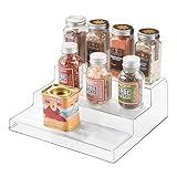 iDesign Linus Linus Plastic 3-Tier Spice Rack, Stadium Organizer Rack for Kitchen Pantry, Cabinet, C | Amazon (US)