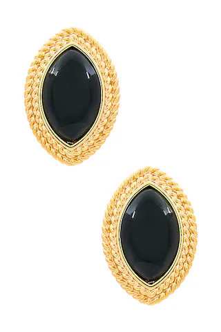 Heaven Mayhem Noir Earrings in Gold & Black from Revolve.com | Revolve Clothing (Global)