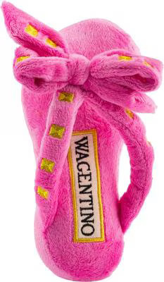 Haute Diggity Dog Wagentino Sandal Squeaky Plush Dog Toy, Pink | Chewy