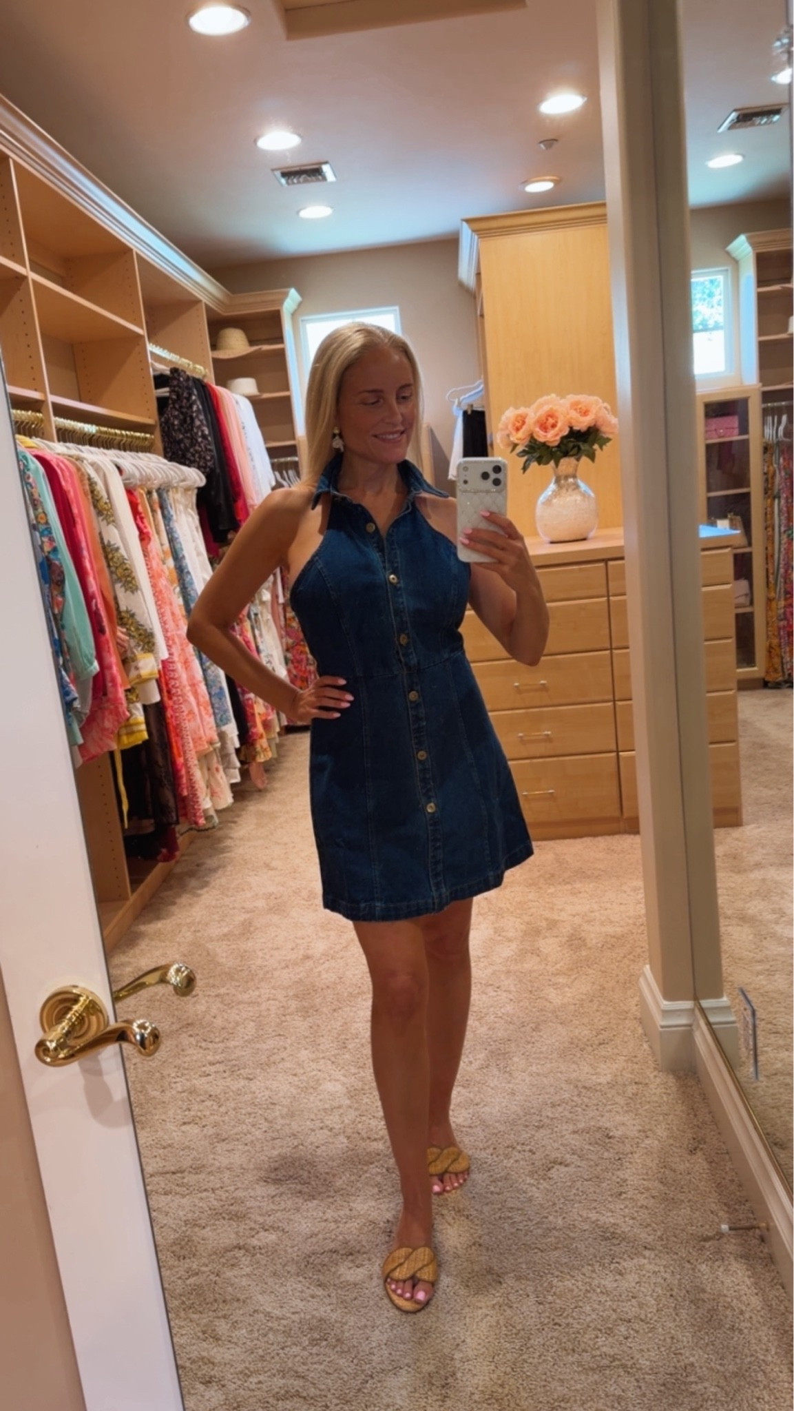 This denim dress is so cute and classy, but runs big. Size down if between sizes.

#LTKgrwm #LTKootd #LTKdayinmylife