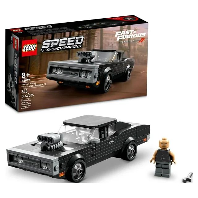 LEGO Speed Champions Fast & Furious 1970 Dodge Charger R/T 76912, Toy Muscle Car Model Kit for Ki... | Walmart (US)