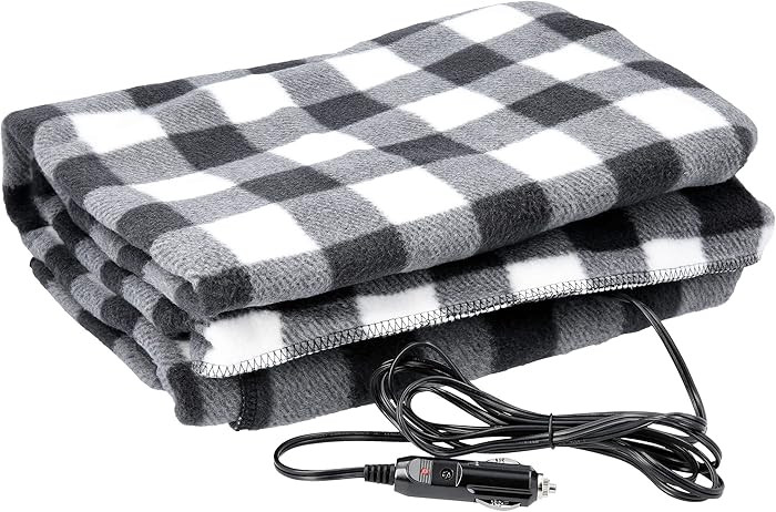 Heated Blanket - 12-Volt Electric Blanket for Car, Truck, SUV, or RV - Portable Winter Car Access... | Amazon (US)