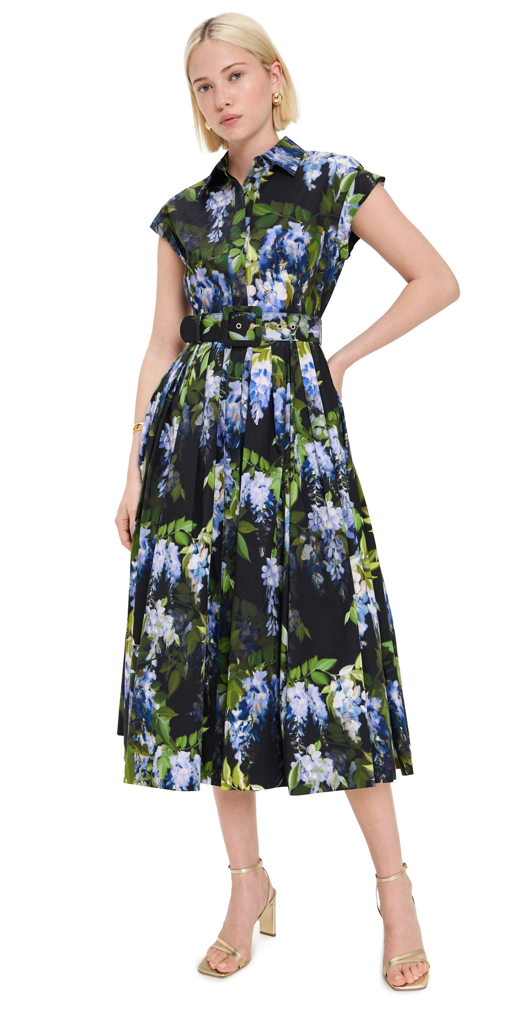 Cara Cara Octavia Dress Wisteria Black 8 | Shopbop