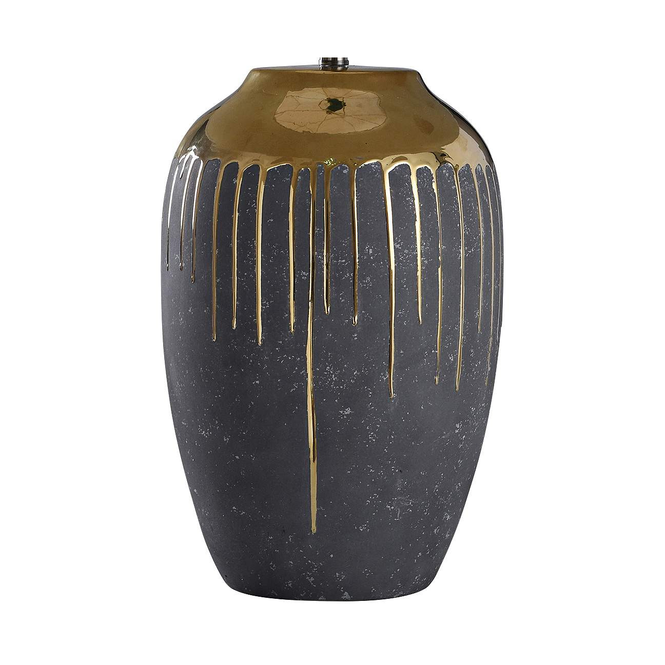 Marloe 35" High Gold Drip Ceramic Table Lamp | Lamps Plus