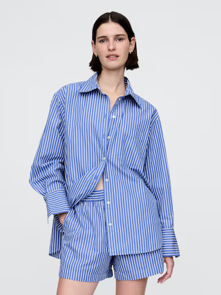 Organic Cotton Poplin Big Shirt | Gap (US)
