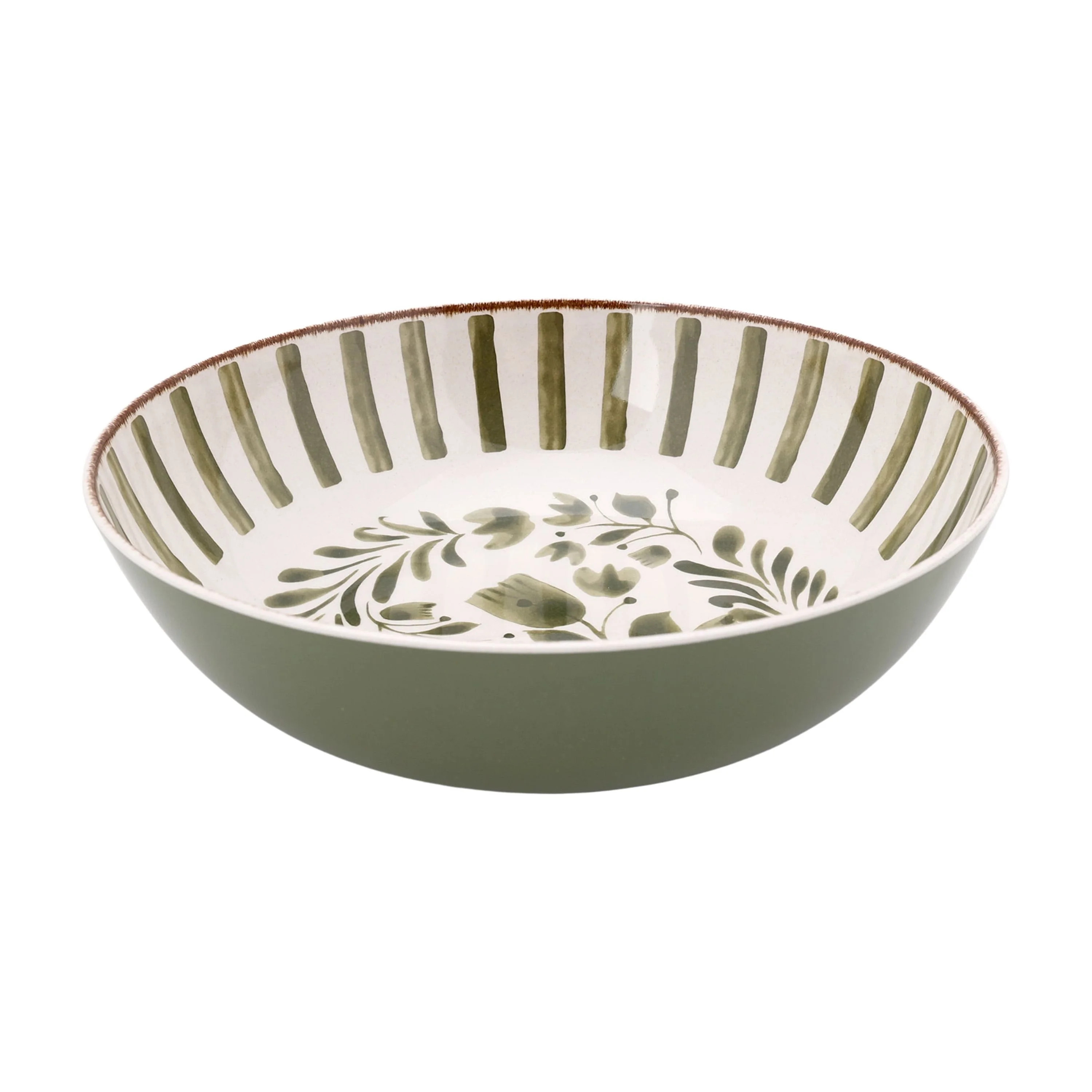 Better Homes & Gardens 12-inch Bamboo Melamine Serve Bowl, Green | Walmart (US)