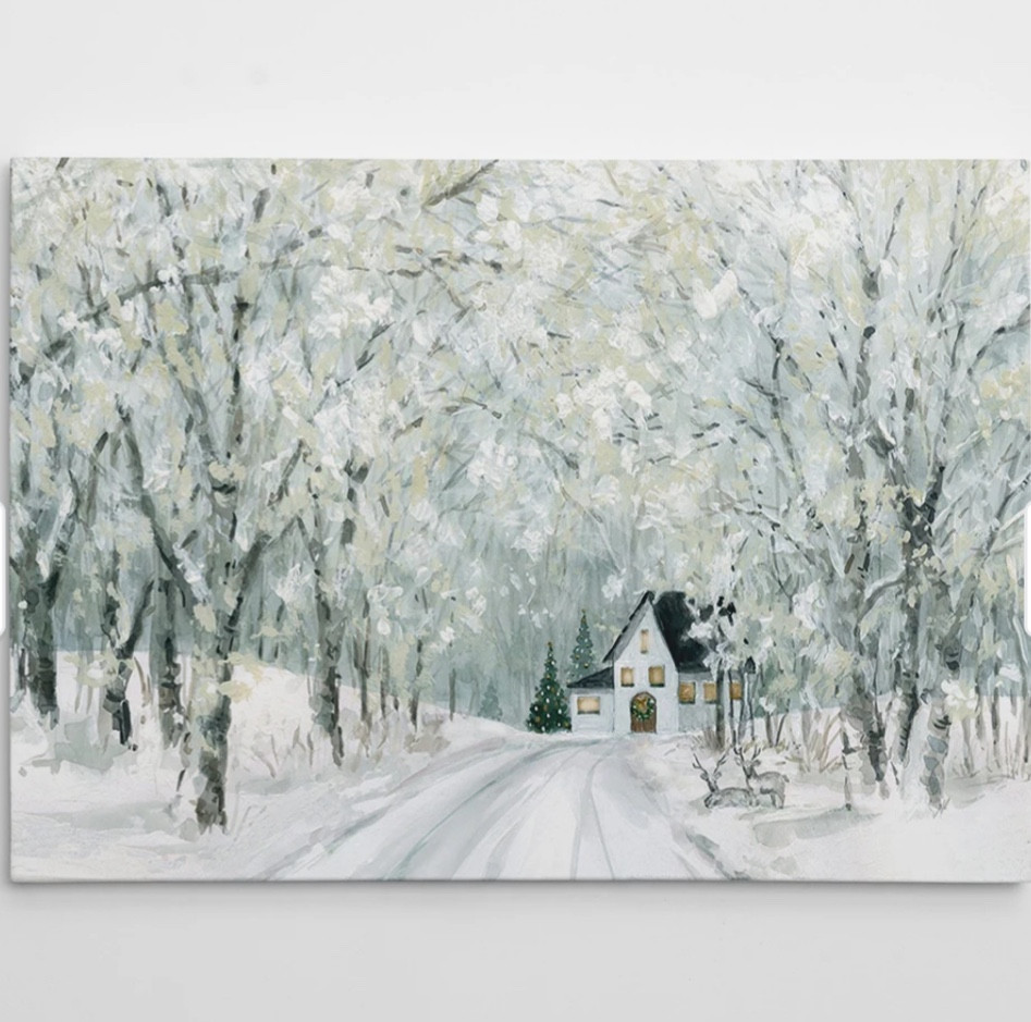 My favorite winter wall art! Stays up until spring 

#LTKSeasonal #LTKHome
