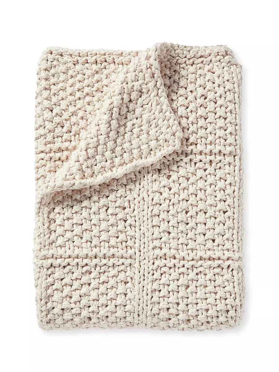 Fisherman's Knit Throw | Serena and Lily