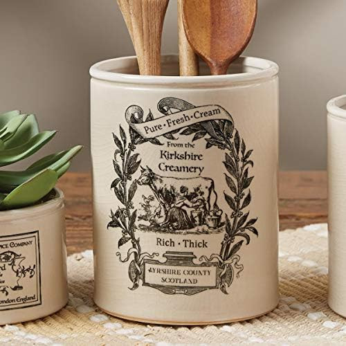 Park Designs Ironstone Creamery Crock - Off-White | Amazon (US)