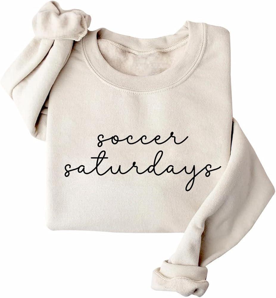 Soccer Saturdays Sweatshirt Sports Mom Sweatshirt Soccer Season Sweatshirt | Amazon (US)
