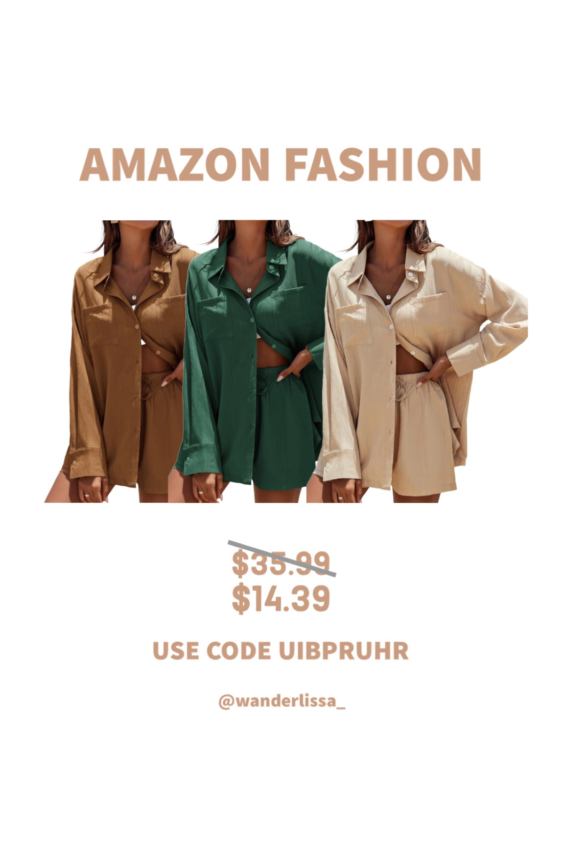 Button up and Short Set Sale Alert! I love these sets because they’re so versatile. You can dress them up, dress them down or wear them to the beach.

#LTKsalealert #LTKSeasonal