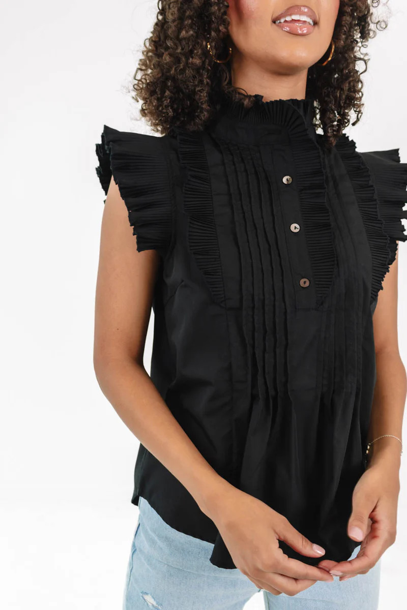 Wind Down Top - Black | The Impeccable Pig