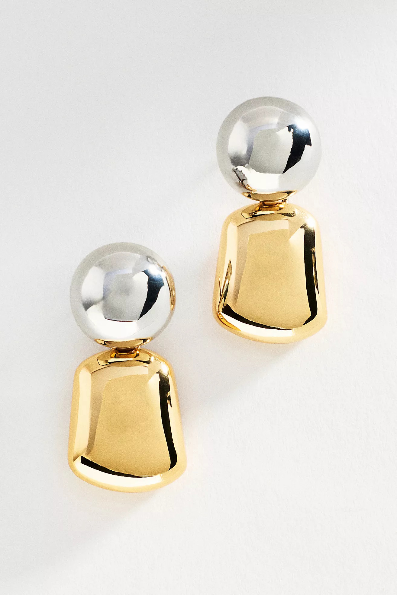 By Anthropologie Mixed Metal Drop Earrings | Anthropologie (US)