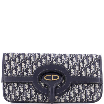 Fold Over Clutch Oblique Canvas | Rebag