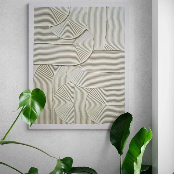 ARCHES Minimalist Canvas Art  Textured Plaster Art  3D Wall - Etsy | Etsy (US)