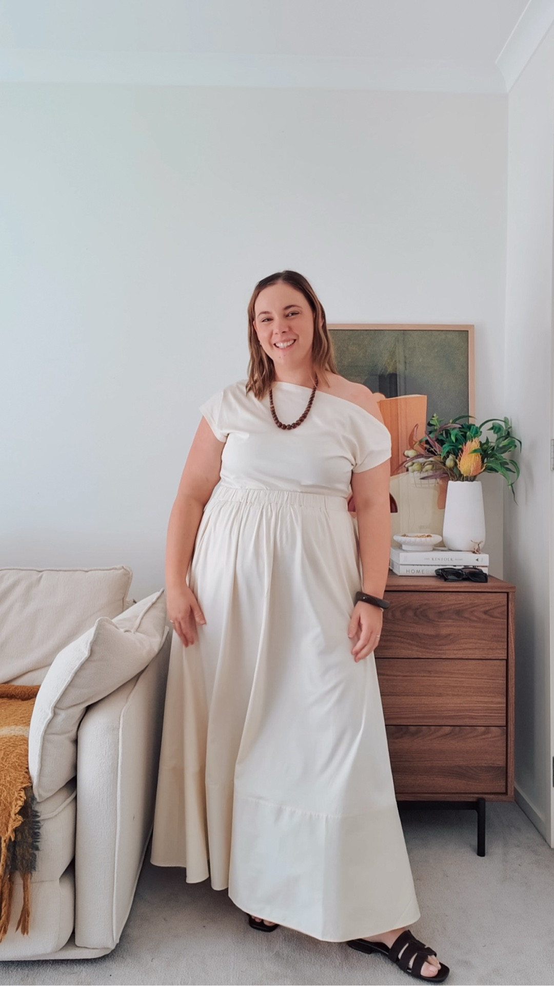 Seed Heritage Cream Set
Top - size L
Skirt - size 14
Shoes - Nine West
Necklace - Kmart

#LTKootd #LTKgrwm #LTKMidsize