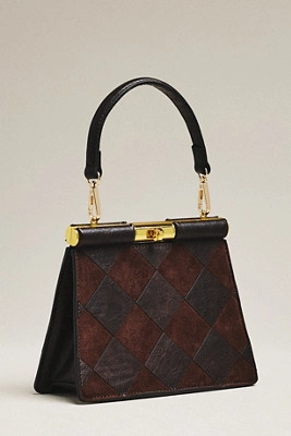 Edie Turnlock Suede Satchel | Anthropologie (US)