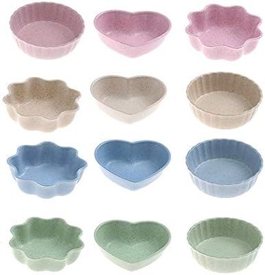 Monliya (set of 12) Dipping Bowls Soy Sauce Dishes Appetizer Plates Tasting Dishes, Multi-Color V... | Amazon (US)