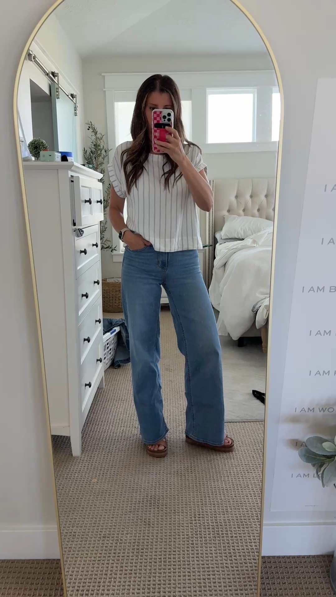 Favorite target jeans- look good with EVERYTHING!  Dress up or down.  
#momootd 
#momoutfits 
#motherhood
#busymom
#targetfinds