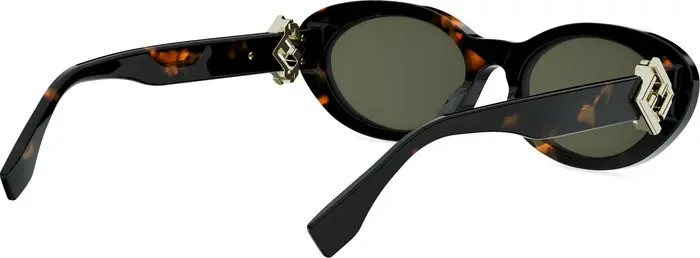 'Fendi Diamonds 53mm Oval Sunglasses | Nordstrom