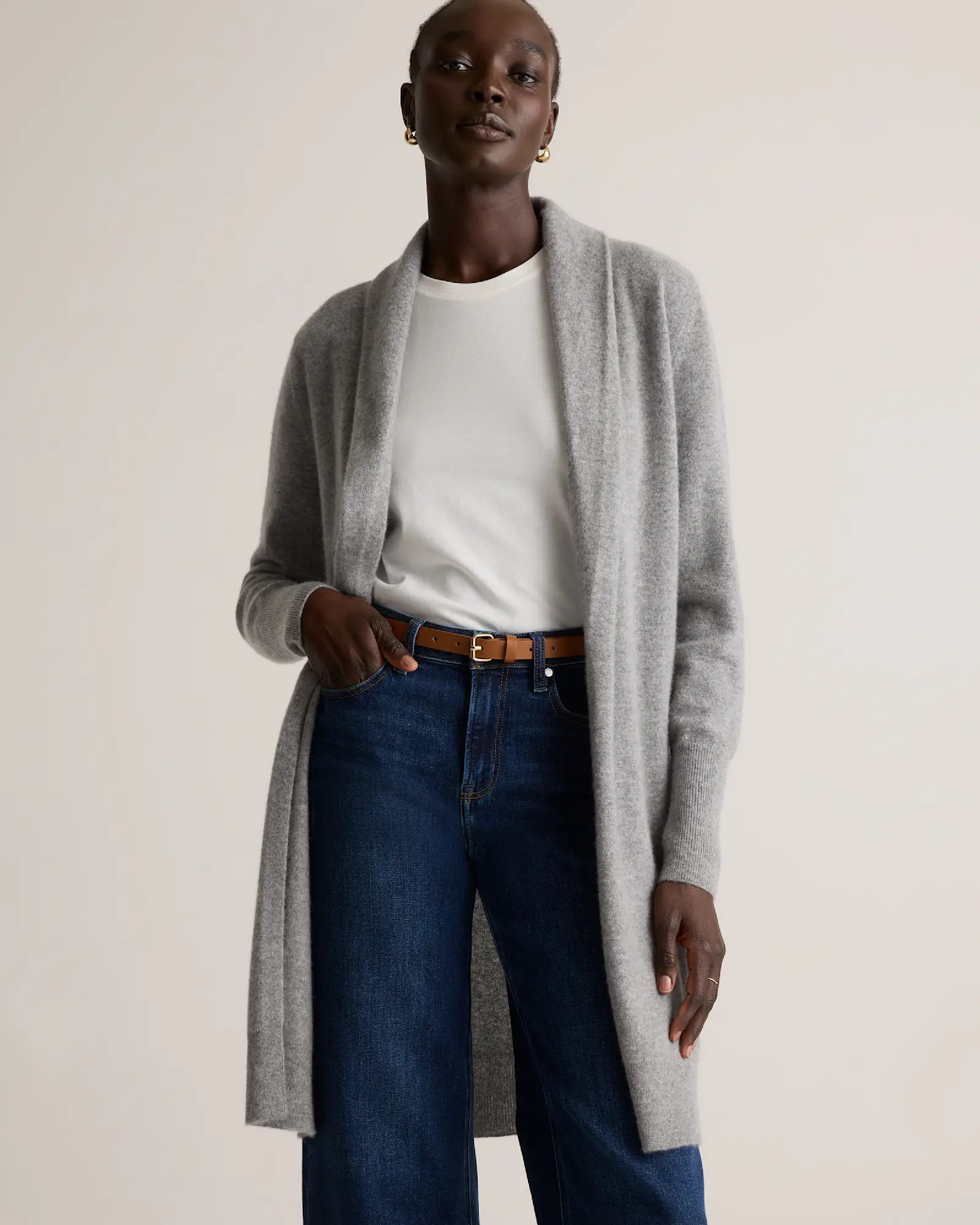 Mongolian Cashmere Duster Cardigan Sweater | Quince