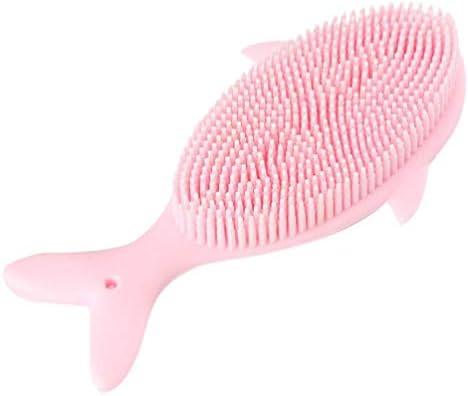 Cabilock Silicone Loofah Body Scrubber Shower Scrubber Brush Bath Shampoo Brush Skin Soother for ... | Amazon (US)