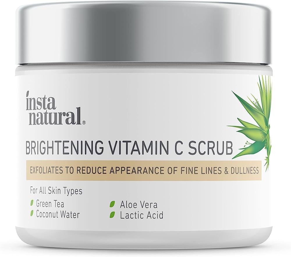 InstaNatural Vitamin C Face Polish Scrub and Face Exfoliator, Face Exfoliating Scrub, Face Scrubb... | Amazon (US)