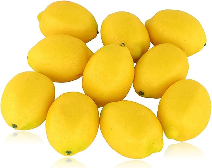 Amison Fake Fruit Lemon, Home House Kitchen Party Decoration Artificial Lifelike Simulation Yello... | Amazon (CA)