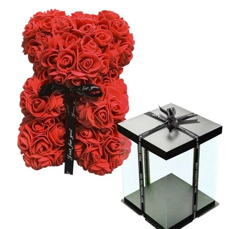 25CM & 40CM Rose Teddy Bear Foam Valentines DAY & Birthday With Gift Box | Walmart (US)