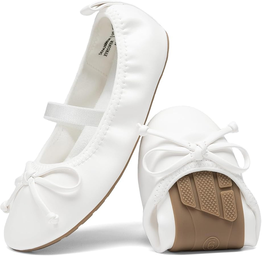 DREAM PAIRS Toddler Little Girls Ballet Flats Dress Shoes Mary Janes Ballerina Shoes | Amazon (US)